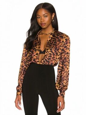 GENERATION LOVE • Aurelie Blouse in Wild Leopard